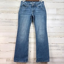 Wrangler Womens Boot Cut Jeans Medium Wash Blue Denim 7x30 Western Cowgirl