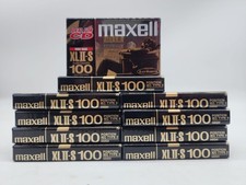Maxell XLII-S 100 Lot Of 10 Type II Blank Audio Cassette Tapes Japan NEW Sealed