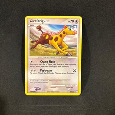 Girafarig 49/123 Uncommon Mysterious Treasures Pokemon Damaged