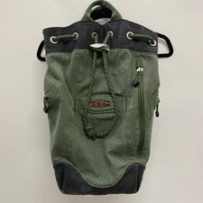 KEEN Hybrid Transport Green Cotton Canvas Backpack Recycled Travel Bag