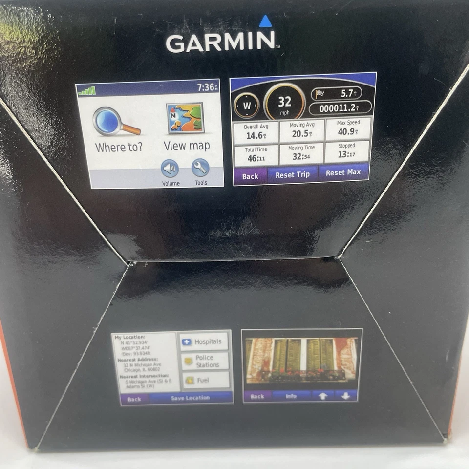 Garmin nüvi 205 GPS Navigator Portable Touchscreen 3.5” Original Box Tested - Image 3 of 4