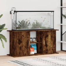 vidaXL Supporto Acquario 121x41x58 cm in Legno Multistrato Rovere Fumo