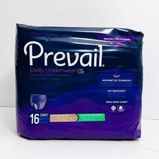 Prevail Women Daily Disposable Underwear XL Max Absorbency 16 Ct Incontinence