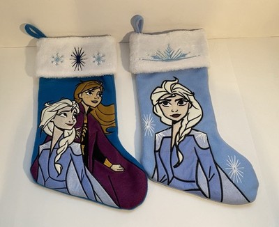 Disney Frozen 2: Elsa & Elsa/Anna Appliqué Christmas Stocking Set Of 2