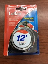 LUFKIN 12’x3/4 #2312 Toggle Lock Clear Coat Blade More Durable Markings