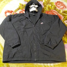 Vintage Nike Men s Black Hooded Full Zip Wind...