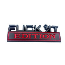 Fuck-it Edition Emblem 3D Badge Sticker Letter for Universal Chrome -2pcs