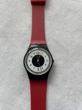 Vintage Swatch Chrono-Tech LB104 1984 Ladies First Gen Swiss Quartz Watch