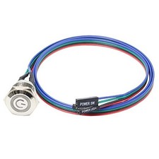 Chassis Switch - Metal Button, PC Case LED Power Button ATX Supply On/Off 12mm