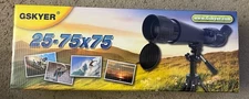 Gskyer Trekker 25-75x75 Spotting Scope With Tripod + Carrying Case