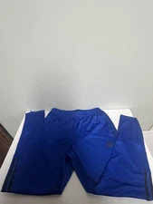 Adidas “Prime Green” Royal Blue Jogger Sweat pant /straight ankle zip Men’s Med