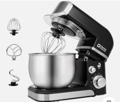 kitchen in the box 3.2QT Mini Electric Mixer - Black *TESTED Open  Box