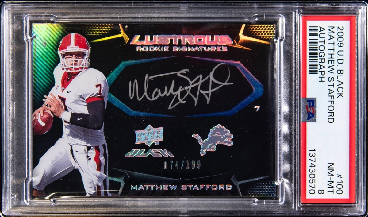 Upper Deck Matthew Stafford Rookie Football Sports Trading Cards