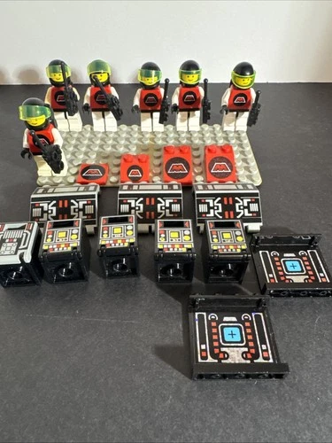 Lego M-Tron Minifigure Lot Of 6 Plus Accessories And Printed Pieces