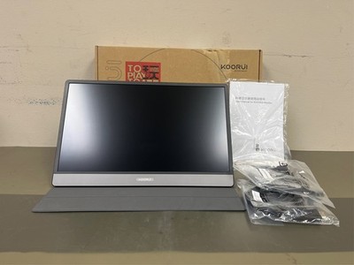 KOORUI Portable Monitor 15.6 Inch 1080P FHD Portable Laptop Display IPS Second