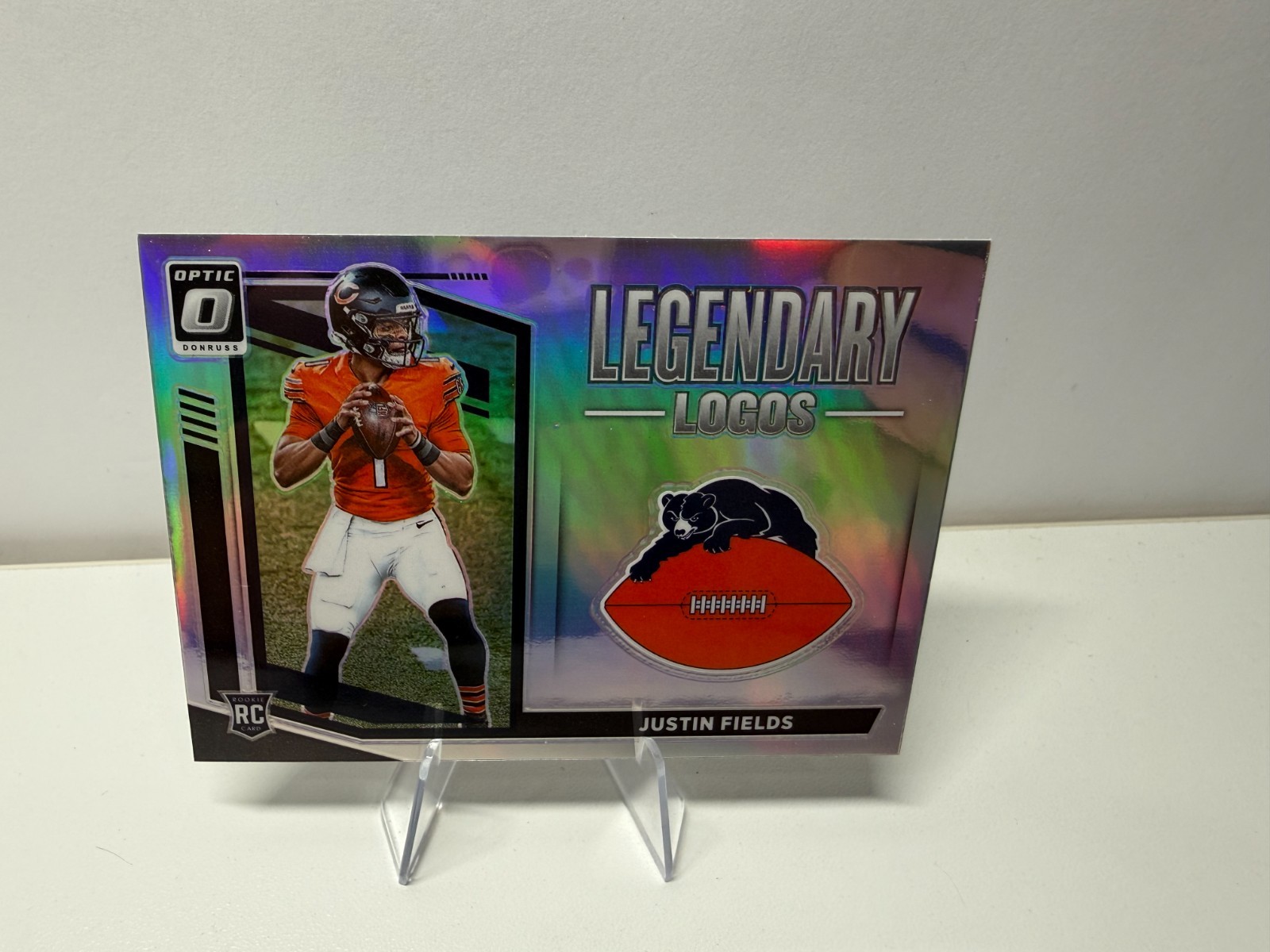 Justin Fields 2021 Panini Donruss Optic Legendary Logos Silver RC #LL-2