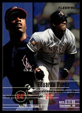 Eduardo Perez 1995 Fleer #234 Angels MLB READ FREE SHIPPING AutographDen