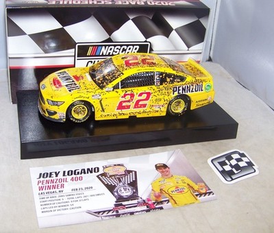 1:24 ACTION 2020 #22 PENNZOIL MUSTANG LAS VEGAS RACE WINNER JOEY LOGANO 1/504