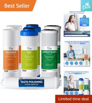 Complete 1- Filter Pack for Standard 5-Stage RO Systems - NSF Certified