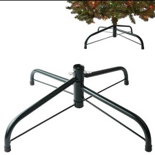 New 16 Inch Folding Metal Christmas Tree Stand, Green Universal Replacement Xmas