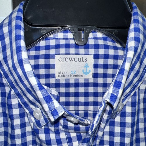 J Crew blaubeerblau Gingham das perfekte Hemd Button-Down - Gr. 12 - Bild 2 von 12