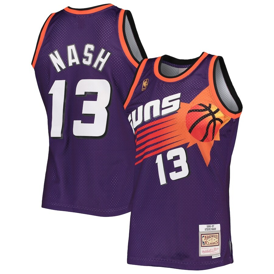 Phoenix Suns Steve Nash #13 Mitchell & Ness Purple 1996/97