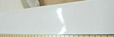 White High Gloss polyester edgebanding 1.25" x 120" preglued adhesive roll 1-1/4