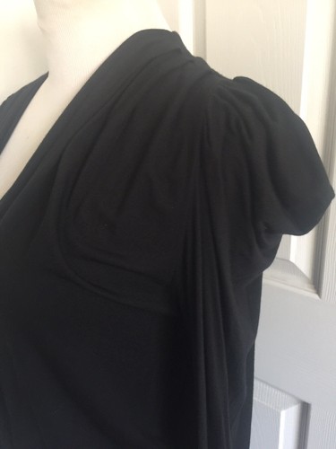 Riller & Fount Black Drop Waist Asymmetrical Dress Size 1 (Small 4-6) NWOT - Picture 3 of 8