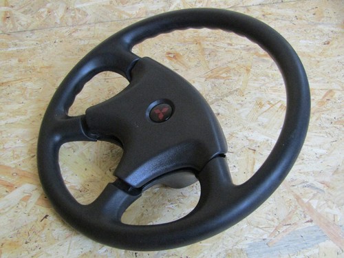 1994 1998 JDM MITSUBISHI MINI PAJERO H56A BLACK STEERING WHEEL RARE ITEM OEM - Picture 9 of 12