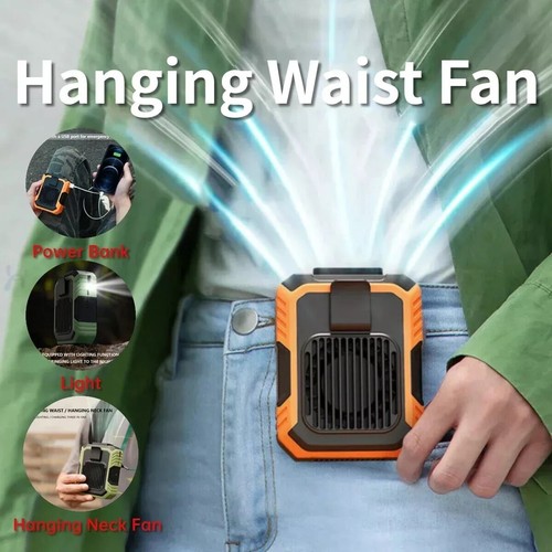 Cool Clip Fan Under Shirt, Portable Waist Clip Fan, Mini Waist Fan, Rechargeable