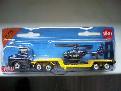 Siku 1610 TIEFLADER mit HUBSCHRAUBER ''SUPER SERIE'' NEU OVP--Tschechien