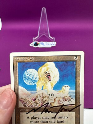 MTG Magic - Winter Orb Revised Signed by Illustrator Mark Tedin