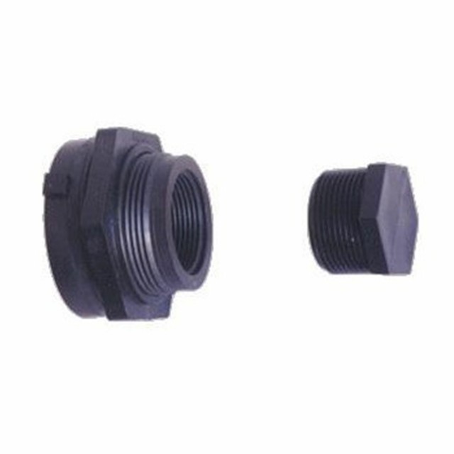 Tuff Stuff 0 75 Bulkhead Adapter And Plastic Drain Plug Kit For Tanks Or Tubs