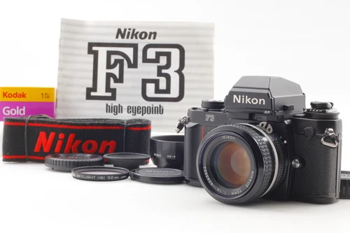[MINT] Nikon F3 HP 35mm SLR Film Camera Body Ai 50mm f1.4 Lens From JAPAN