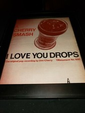 Don Cherry I Love You Drops Rare Original Promo Poster Ad Framed!