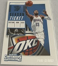2018-19 Panini Contenders Basketball Paul George OKC Thunder Season Ticket #63