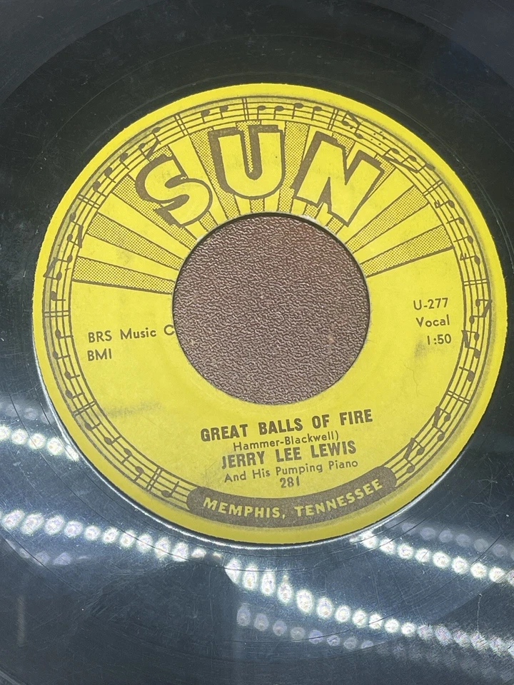 Jerry Lee Lewis GREAT BALLS OF FIRE (ROCKABILLY 45) #281 - Parenthesis Error Foto 3 de 4