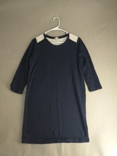 Gap Womens Dress Medium Blue Round Neck Solid Long Sleeve Cotton Pullover