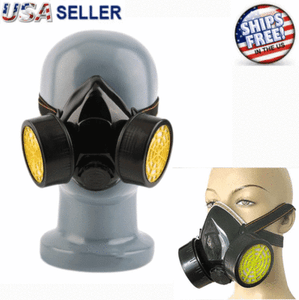 Anti-Dust-Paint-Respirator-Mask-Half-Spray-Gas-Safety-Chemical-Carbon-High-Grade