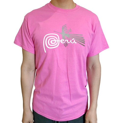 New Marca Peru Silver Bird Nazca Peruvian Patriotic Men's Short Sleeve T-Shirt - Picture 12 of 13
