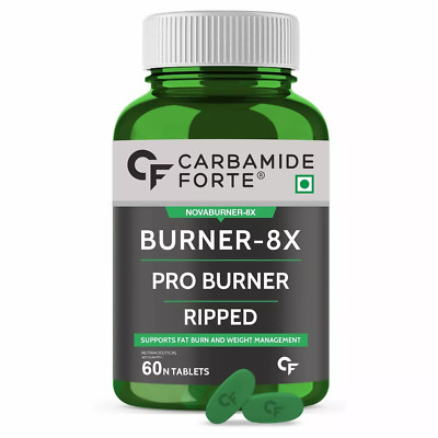 Carbamide Forte Fat Burner-8X Pro Burner for Weight Management (60 Tablets)