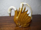 vintage MCM Van Briggle swan figure signed Anna Van Briggle art pottery      Z24