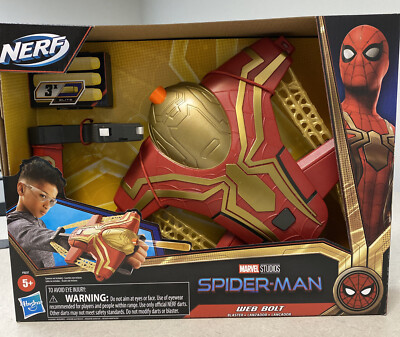 NERF MARVEL STUDIOS SPIDER-MAN WEB BOLT BLASTER NEW