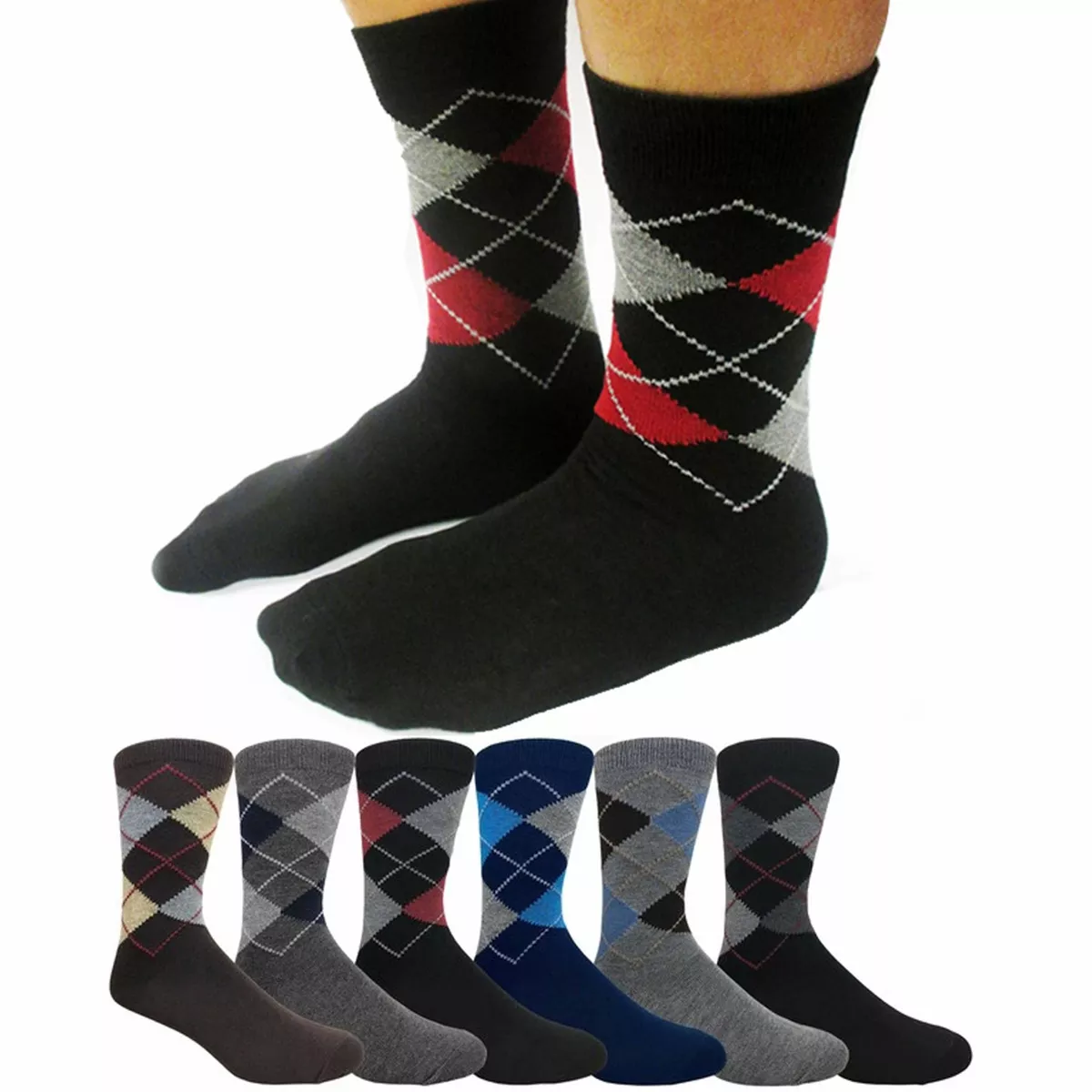 Mens on sale argyle socks