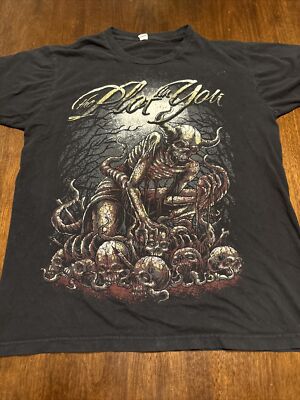 The Plot In You T Shirt Men s Size Medium M Black Death Metal Hardcore Rock Band
