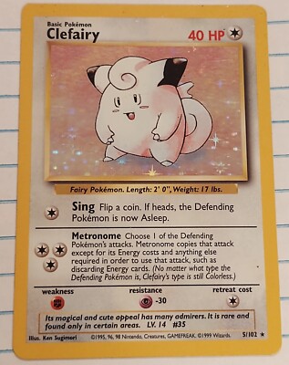 1995 clefairy pokemon card value - (6) - Base Set 2 Moon storyline 2026 Pokemon Asc En-ascended Heroes