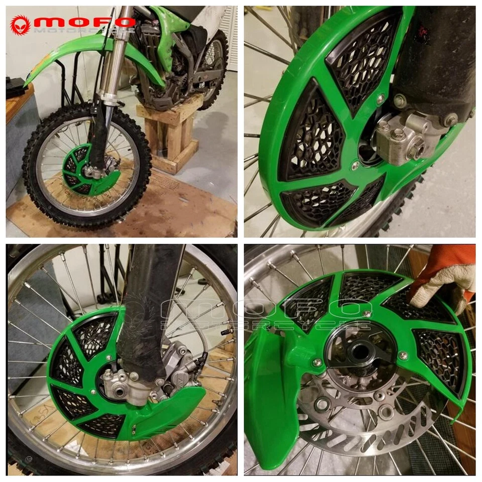 Protector de cubierta de disco delantero X-Brake ventilado para Kawasaki KX 250F/450F KX125 KX250 06+ Foto 3 de 4