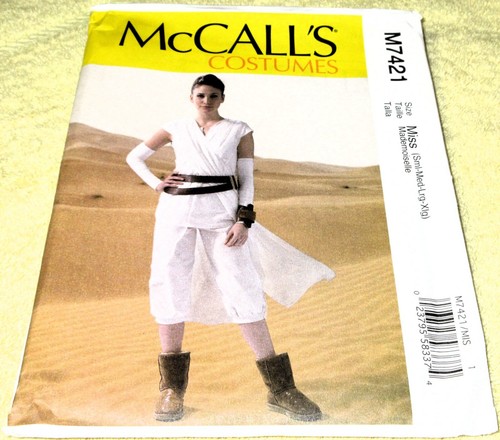 Lot 2 McCall's Costumes 7421 7422 "STAR WARS" Halloween Miss Men Sewing Patterns - Picture 2 of 6