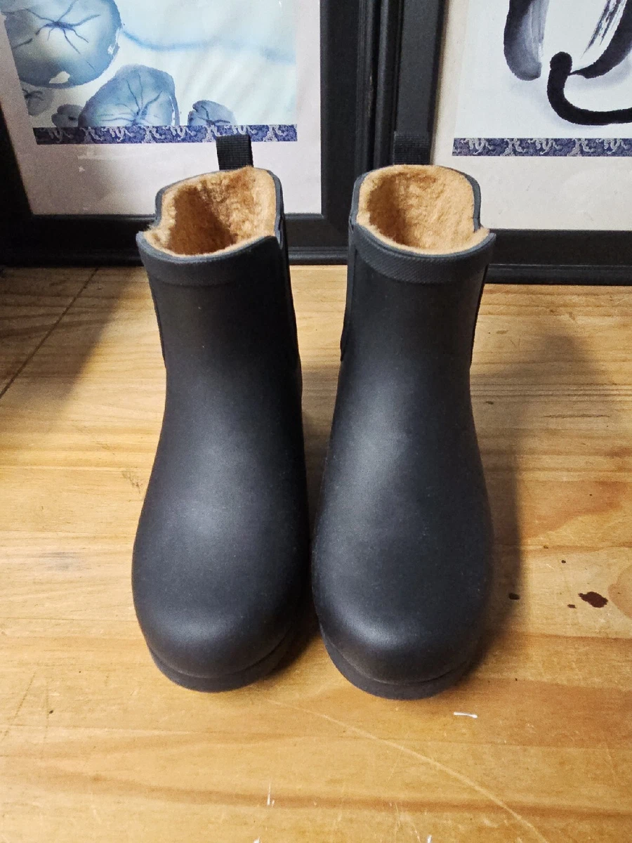 chooka women's waterproof plush chelsea bootie boot