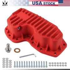 Heavy Duty Engine Oil Pan For 2011-2024 Dodge Durango/Jeep Grand Cherokee Red